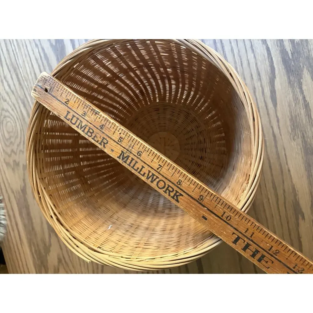 Vintage Woven Basket Planter Set of Four 10” 6